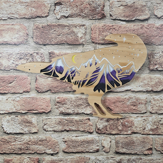 Carved Starry Raven (Turned)