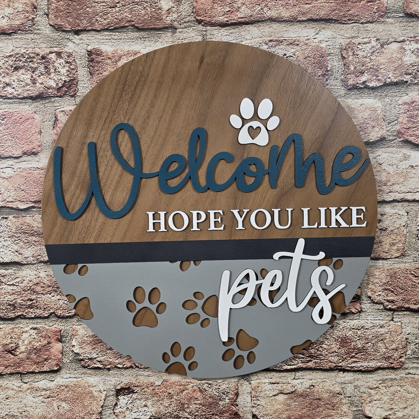 "Welcome, hope you like dogs"