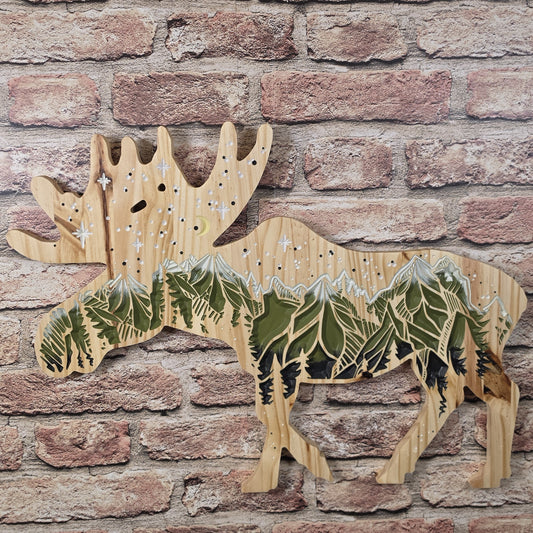 Carved Moose