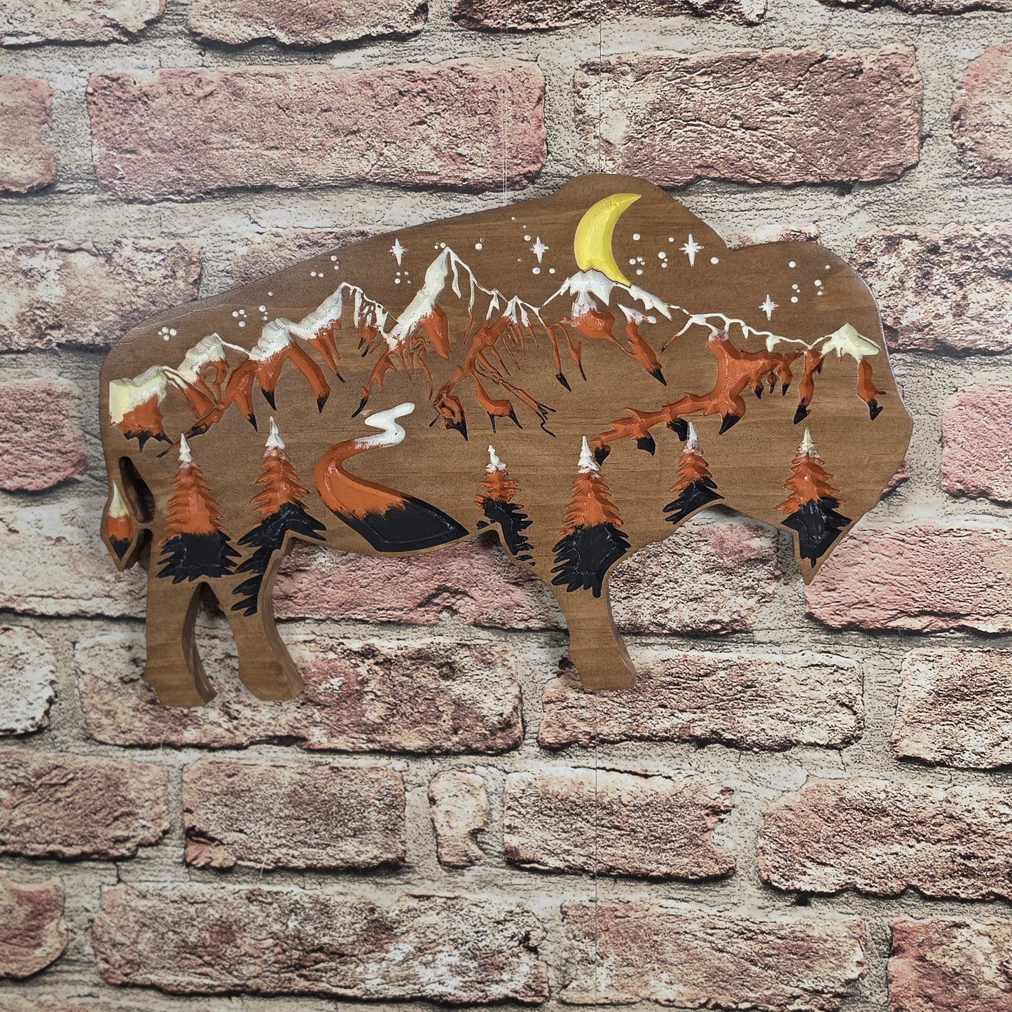 Carved Buffalo