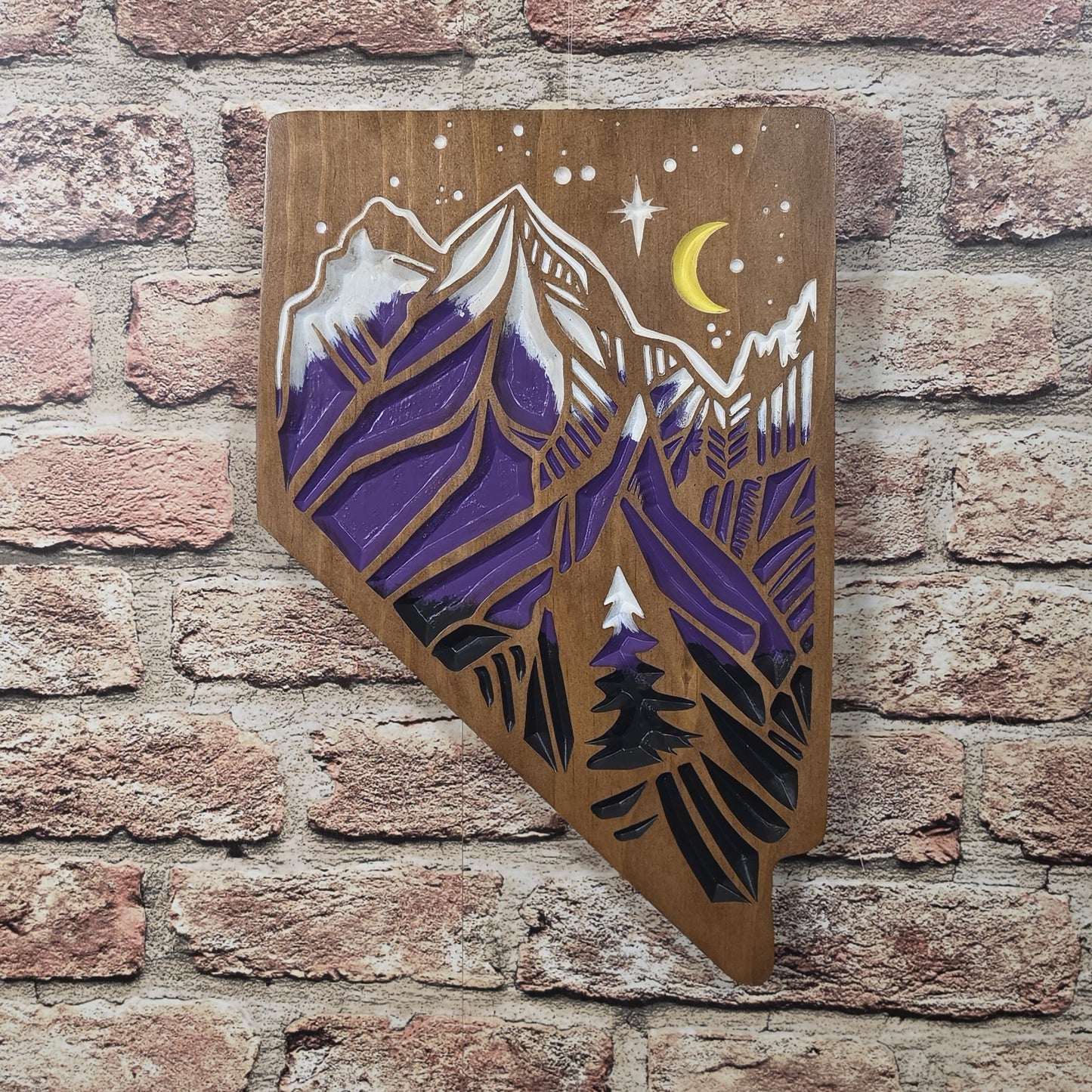Carved Nevada Mountains