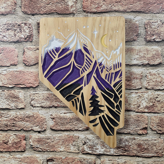 Carved Nevada Mountains