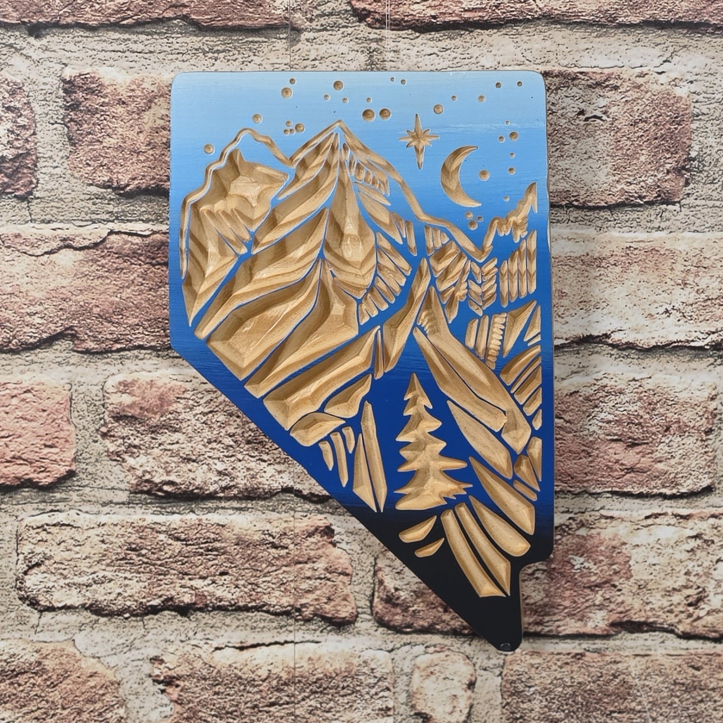 Carved Nevada Mountains