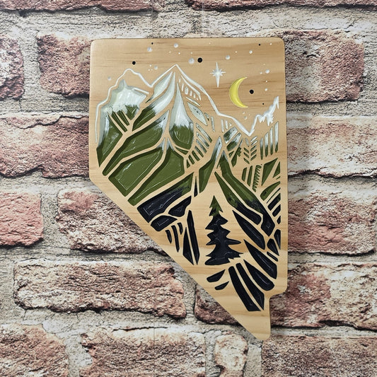 Carved Nevada Mountains