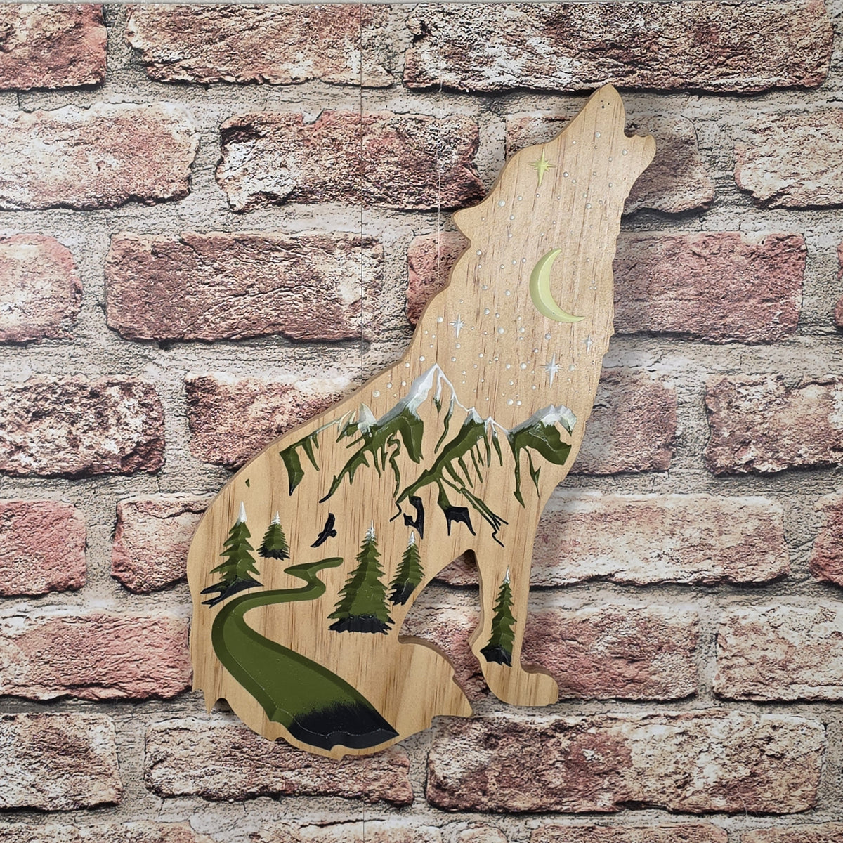Carved Starry Wolf (Tail Below)