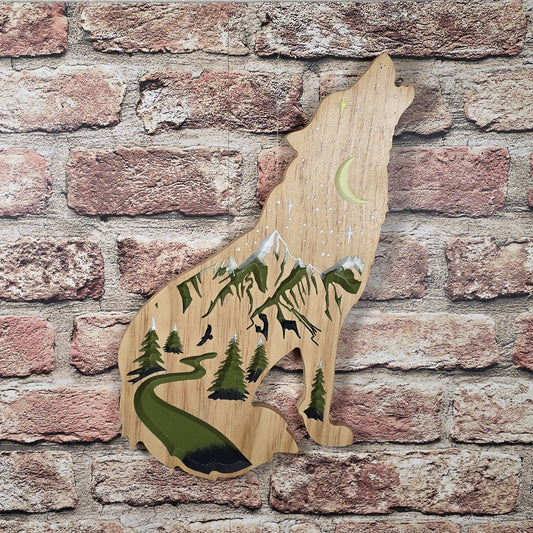 Carved Starry Wolf (Tail Below)