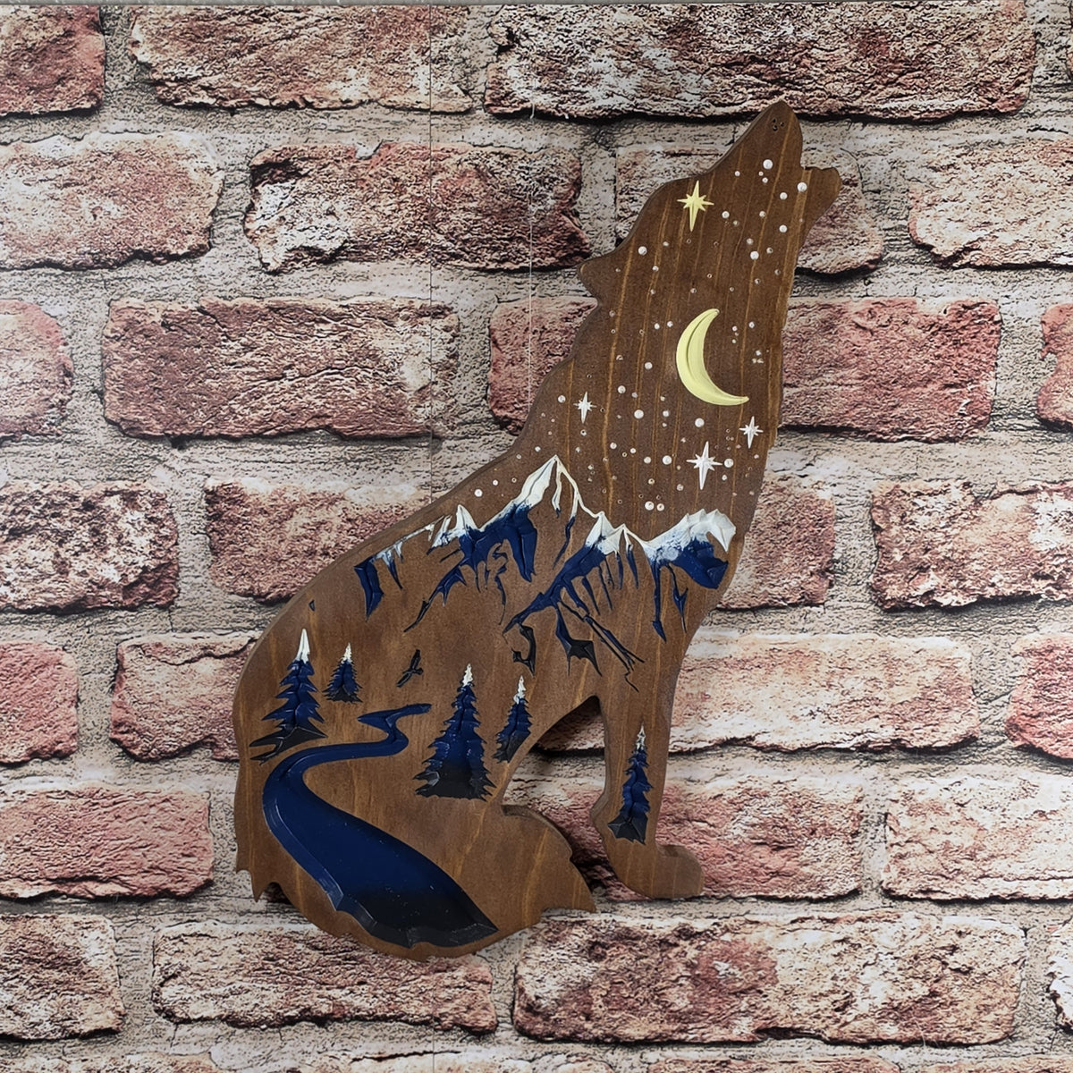 Carved Starry Wolf (Tail Below)