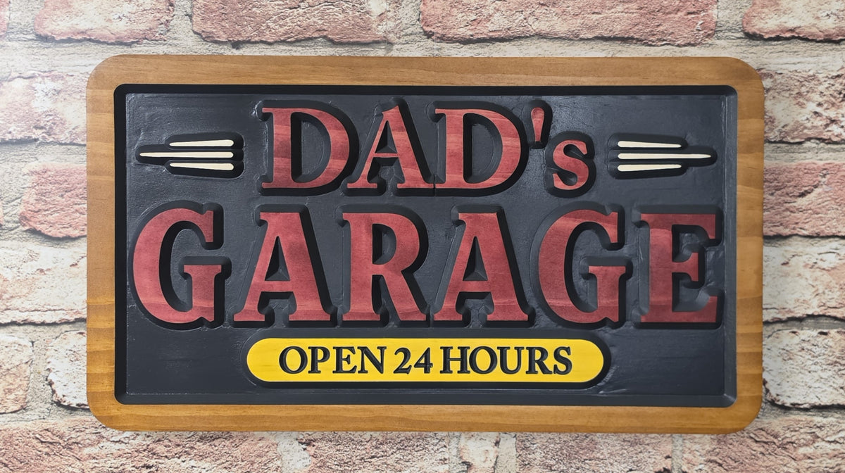 Carved Dad's Garage