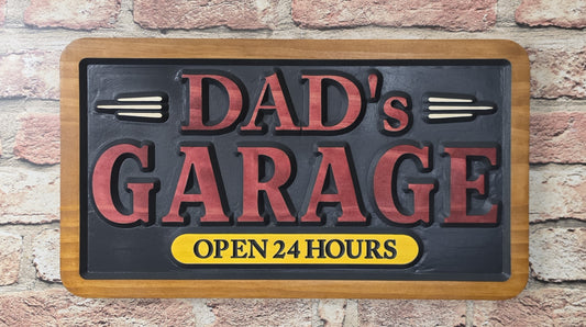 Carved Dad's Garage