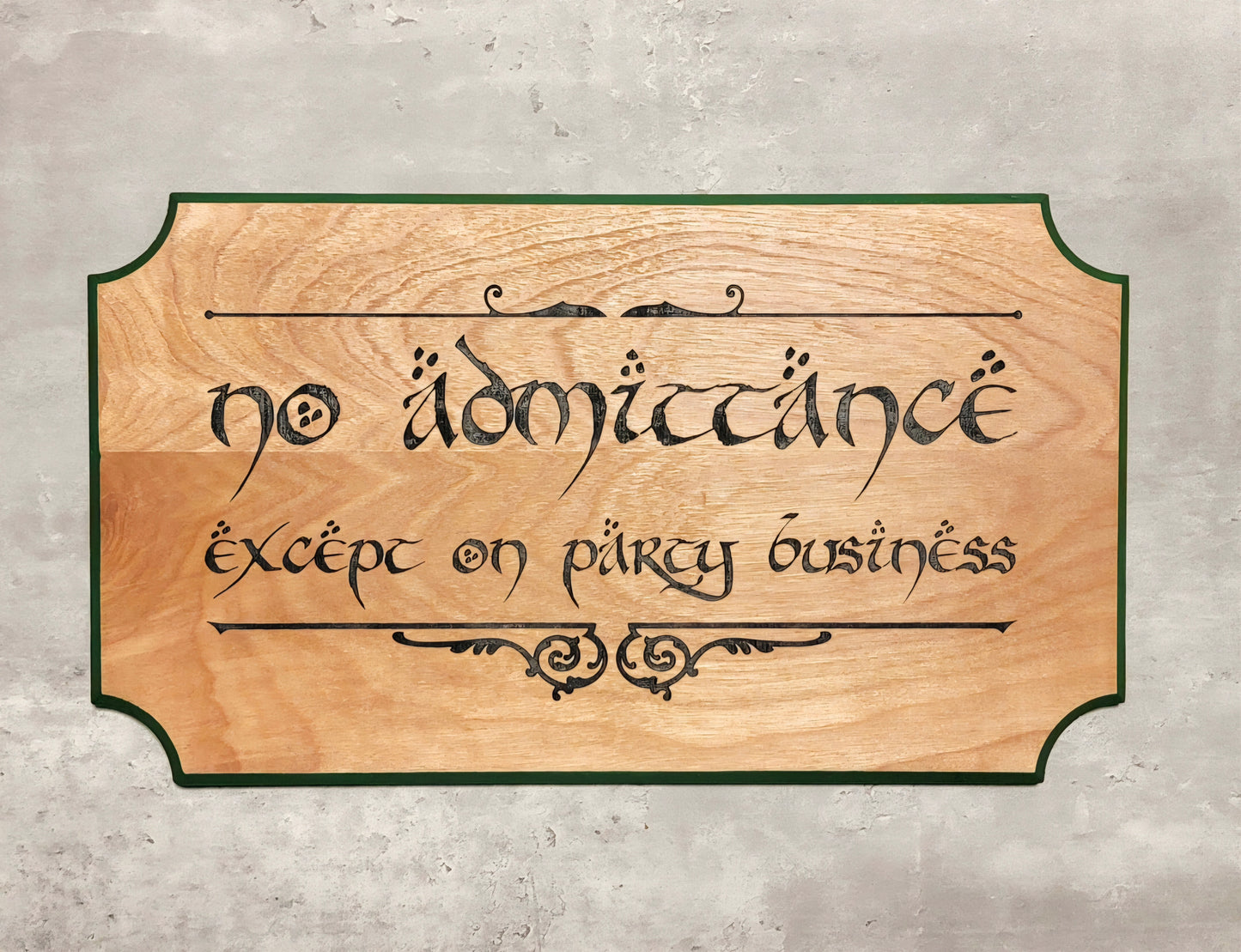 No admittance except on party business